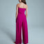 Strapless Travel Jersey Jumpsuit | Jumpy | cyclam