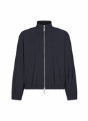 Jacket | Minicheck Bonded-Travelqualität | Gurea | Black-Blue