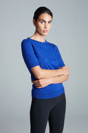 Strick | Top | Halbarm | Baumwollstrick | Kie | Blue Purple Knit