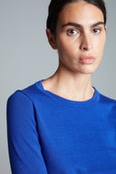 Strick | Top | Halbarm | Baumwollstrick | Kie | Blue Purple Knit