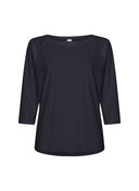T-Shirt | Lightweight Travel | Nariko | Black-Blue