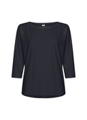 Top | Recycled Light Travel | Nariko | Black-Blue