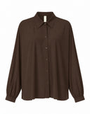 Blouse | Recycled Light Travel | Iwai | Brown