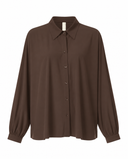 Blouse | Recycled Light Travel | Iwai | Brown