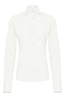 Button-up | Travel Jersey Blouse | Ayaka | White