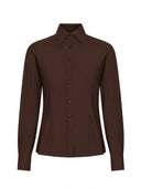 Bluse | Regular-Travelqualität | Ayaka Closed | Brown