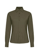 Bluse | Regular-Travelqualität | Ayaka Closed | Olive Night