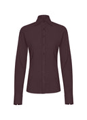 Bluse mit Knopfleiste| Travel Qualität | Ayaka Closed | Aubergine