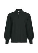 Bluse | Regular Travel Qualität | Sotoko | Deep Black