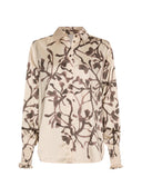 Bluse | Satin-Viskose Dessin | Sanuky | Blossom Branch