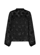 Blouse | Viscose Polyester | Tankuya | Black Dot