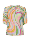 Bluse | Cotton Silk | Seny | Sunset Waves