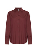 Blouse | Poplin Stretch | Noutria | Merlot