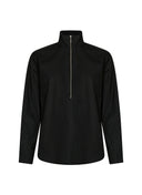 Bluse | Baumwoll-Stretch | Usagi | black