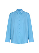 Bluse | Poplin-Stretch | Mieka | Alaskan Blue