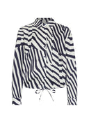 Blouse | Cotton Stretch | Agano Stripe | irregular stripe