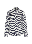 Blouse | Cotton Stretch | Miyoko Stripe | irregular stripe
