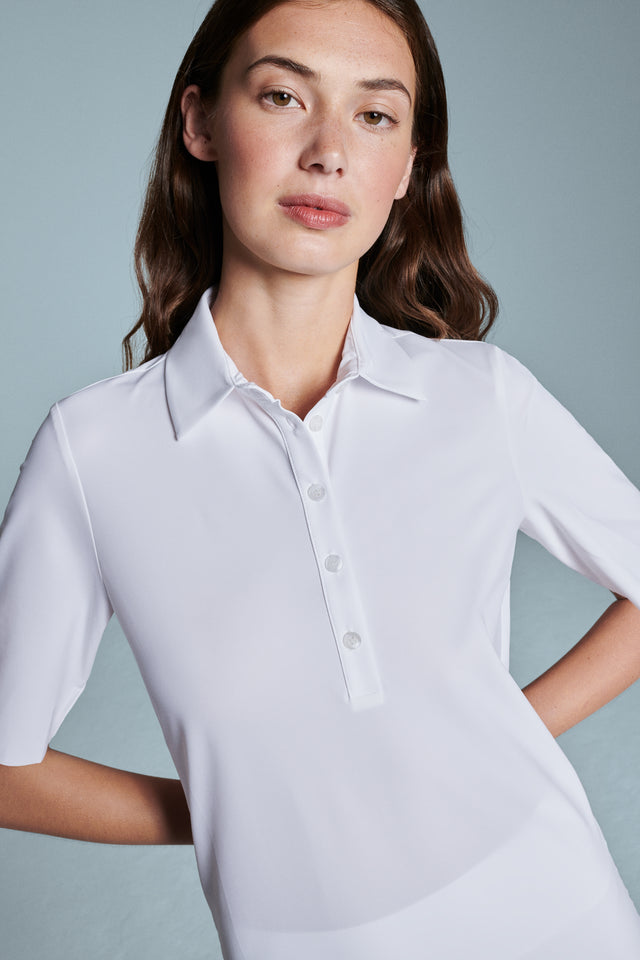 Polo Travel Jersey T-Shirt | Hyn | white