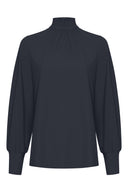 Blouse | Regular Travel | Motoko | Black-Blue