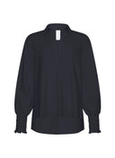 Bluse | Regular Travel Qualität | Yohei | Black-Blue