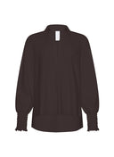 Bluse | Regular Travel Qualität | Yohei | Dark Brown