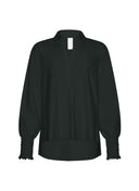 Bluse | Regular Travel Qualität | Yohei | Deep Black