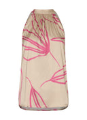 Top | Viscose Polyester | Wakaba Dessin | pinstripe petal