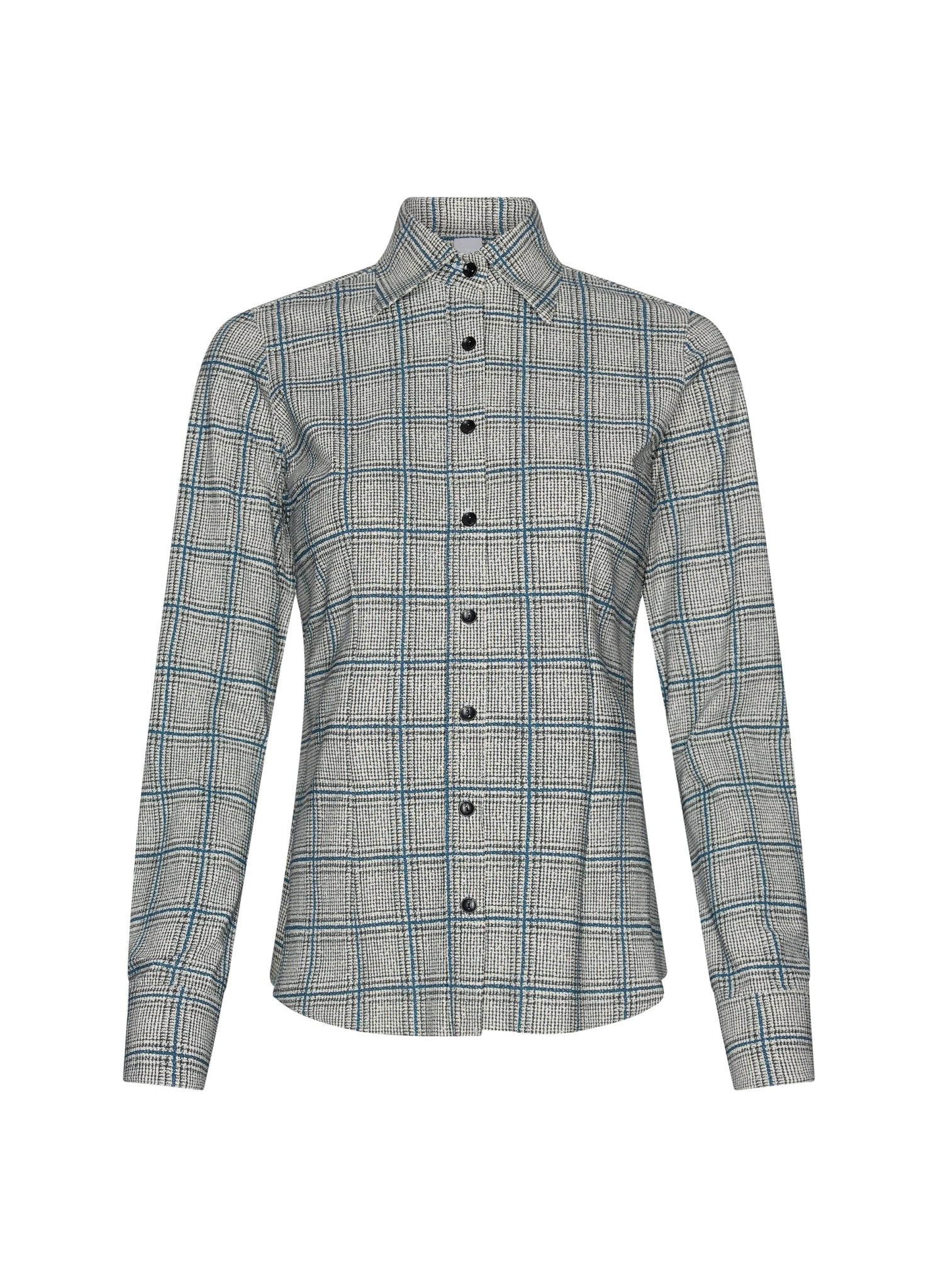 トップス ayaka Button-up | Regular Travel Print | Ayaka Closed Print | Grey/Blue