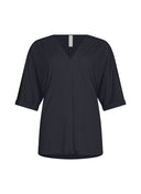 Top | Soft Travel | Naruka | Black - Blue - shop_name