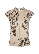 Top | Ecovero-Viskose Satin-Stretch | Edano | Blossom Branch