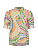 Bluse | Cotton Silk | Daiya | Sunset Waves