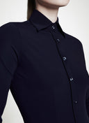 Bluse | Regular-Travelqualität | Ayaka Closed | Black-Blue