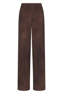 Broek | Heavy Travel Printed | Febri Prints | Espresso Suede