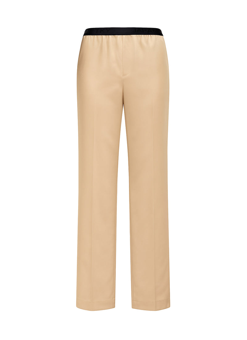 Pants | Heavy Satin Stretch | Kawase | Champagne