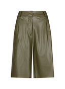 Shorts | Veganleder-Qualität | Kaori | Khaki Green