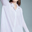 Oversized Light Jersey A-line Blouse | Milly | White