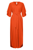 Dress | Light Travel | Yukiji | Sunset Orange