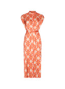 Dress | Polyester Satin Stretch | Soras | Sunburst bubbles