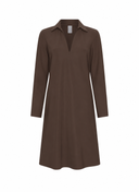 Dress | Bonded Travel | Mahiro | Brown