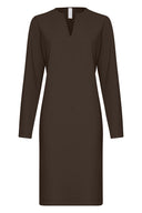 Dress | Bonded Brushed | Momoka | Chocolate