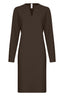 Dress | Bonded Brushed | Momoka | Chocolate