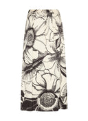 Rock | Satin Viscose Dessin | Panuki Dessin | Ink Blossom