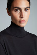 Strick | Baumwollstrick | Tsuru | Deep Black