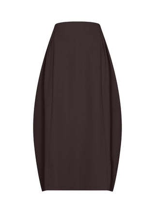 Skirt | Bonded Travel | Stefy | Dark Brown
