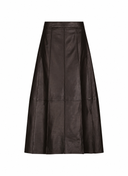 Skirt | Lamb Leather | Emyla | Brown