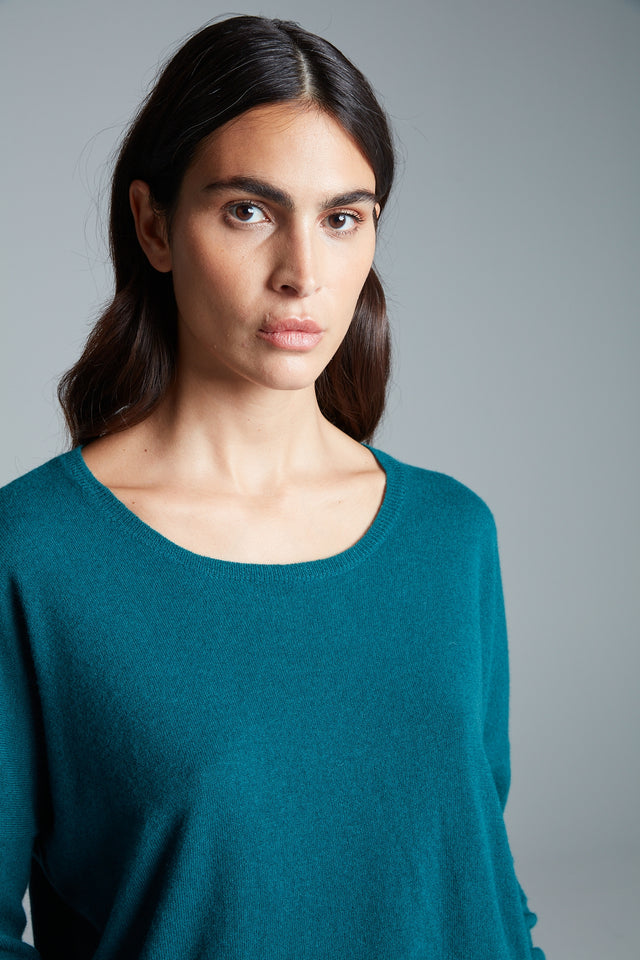 Cashmere | Sweater | Celya | Teal Knit