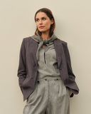 Blazer | Regular-Travelqualität Print | Goshiko Dessin | Dark Antra Stripe
