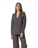 Blazer | Regular-Travelqualität Print | Goshiko Dessin | Dark Antra Stripe