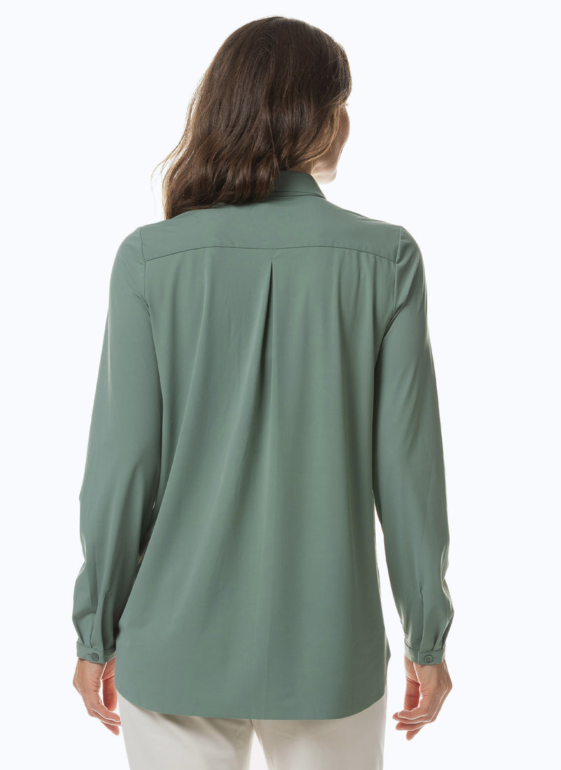 Bluse | Soft Travel | Kaemi Soft | Sage Green