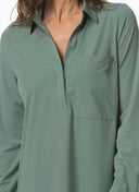 Blouse | Soft Travel | Kaemi Soft | Sage Green